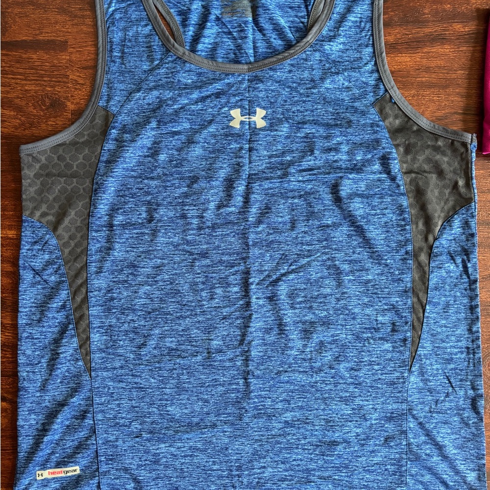 Under Armour Blue and Gray Performance Tank